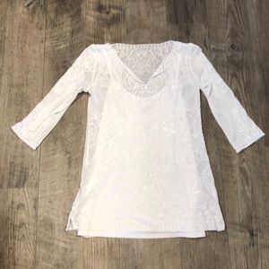 White House Black Market Layered Blouse